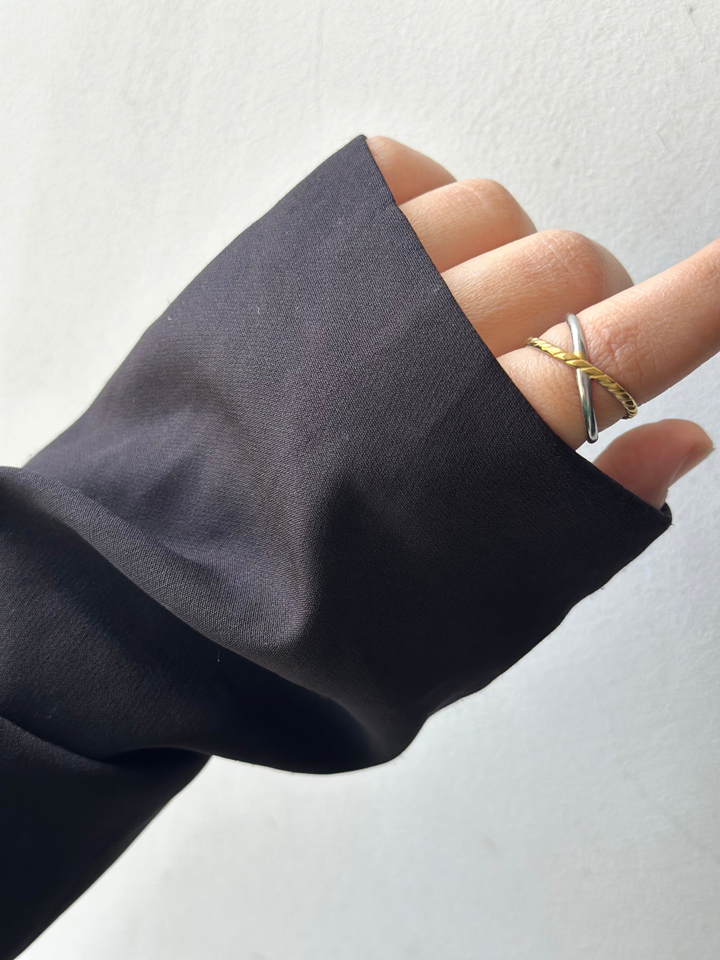 Cross Silver x Gold Ring