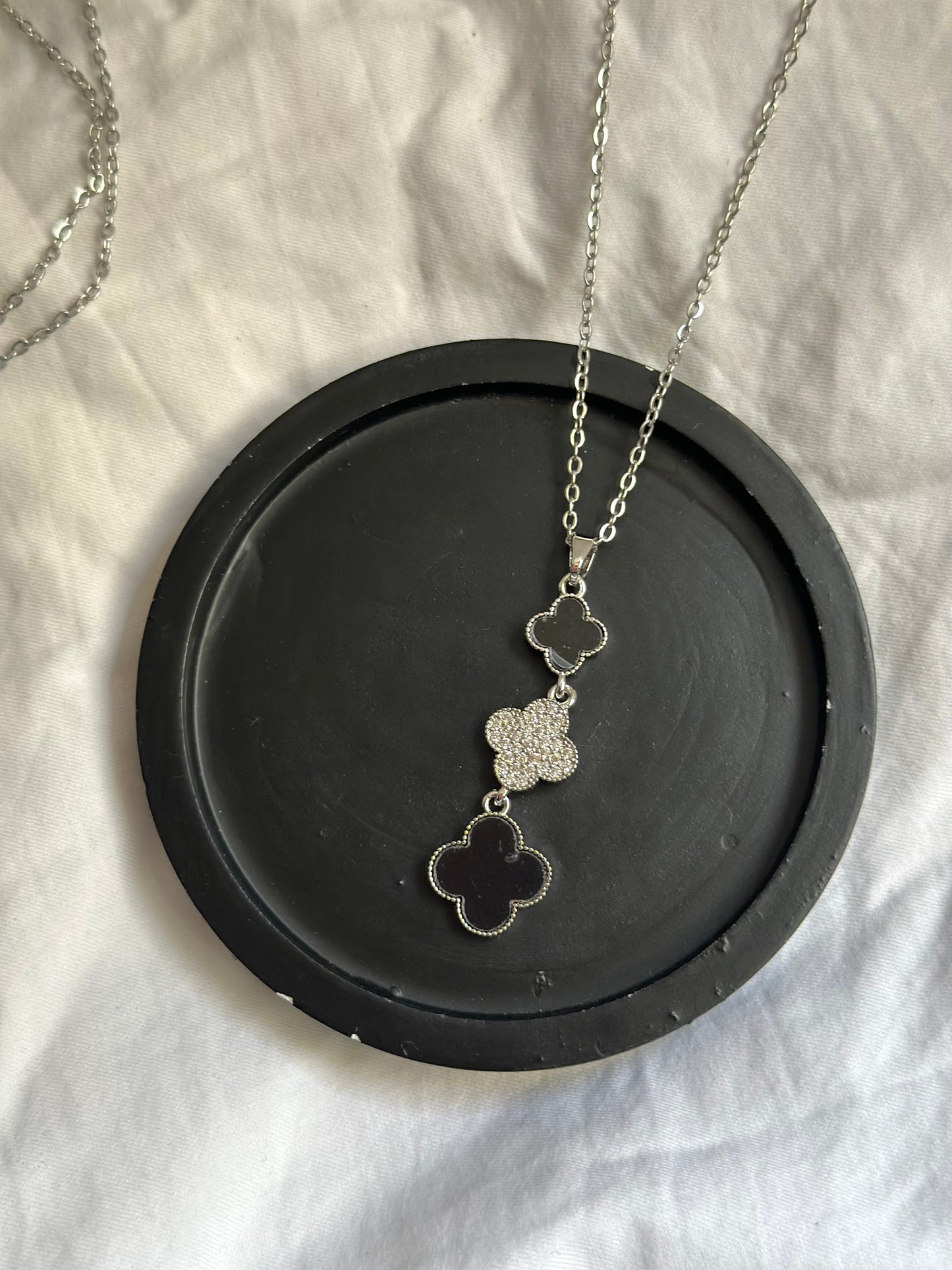 Trible vancleef silver necklace
