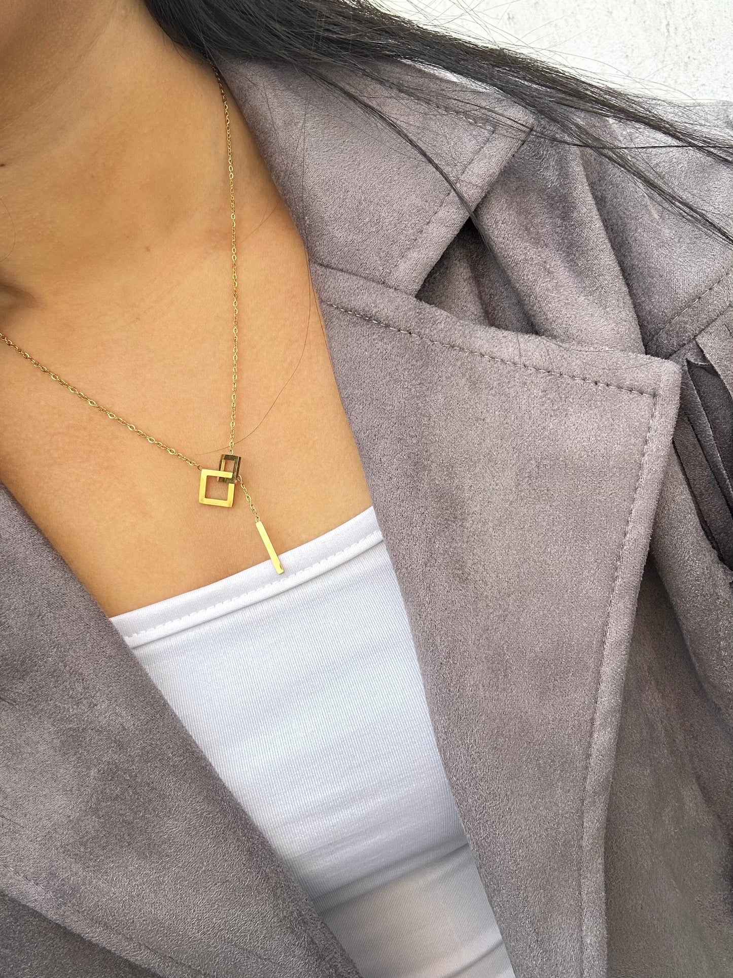 Square In Necklace