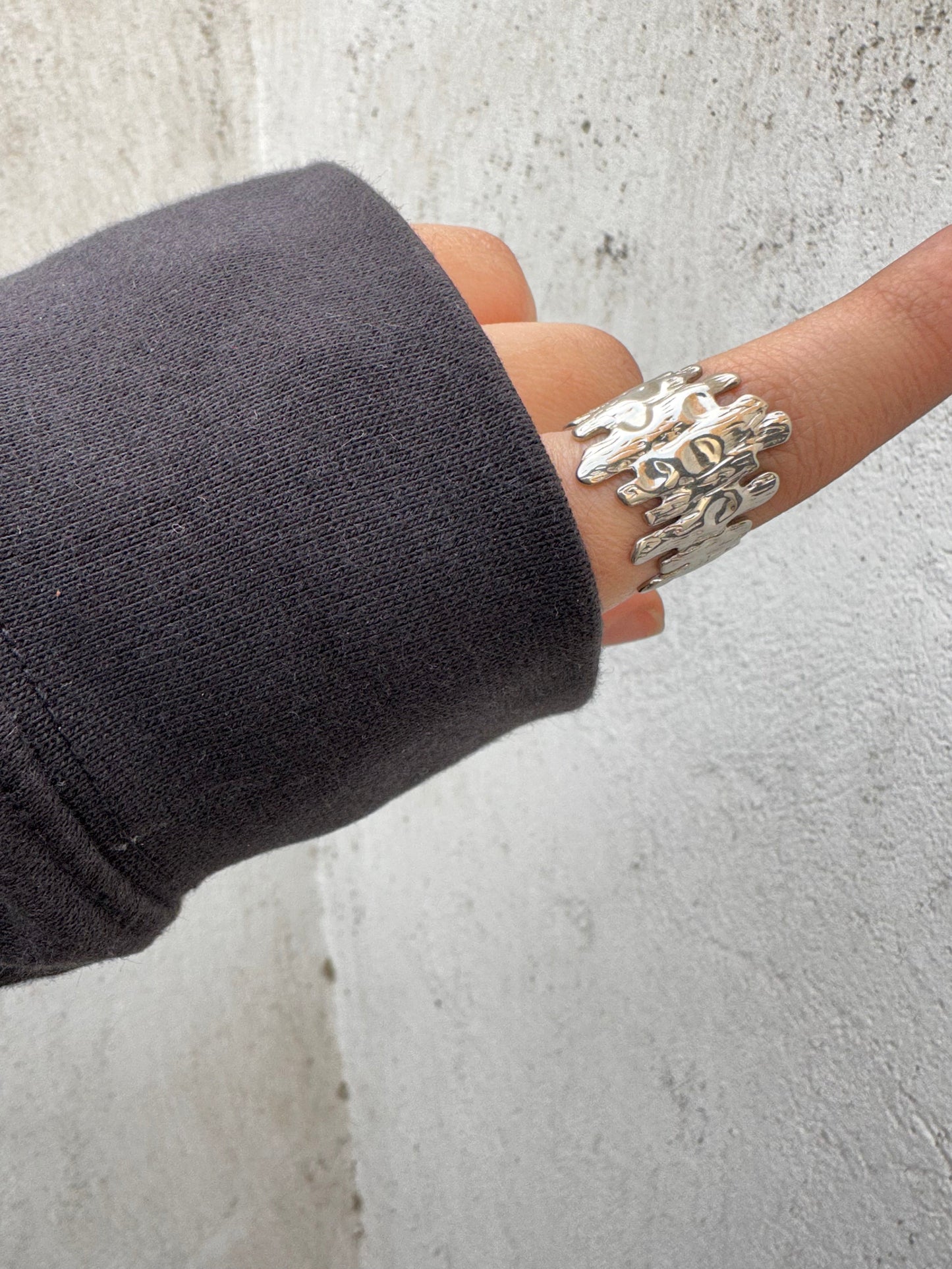 Zigzag Silver Ring