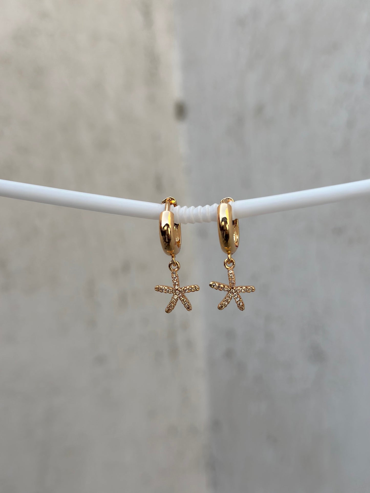 Starfish Drop Hoop
