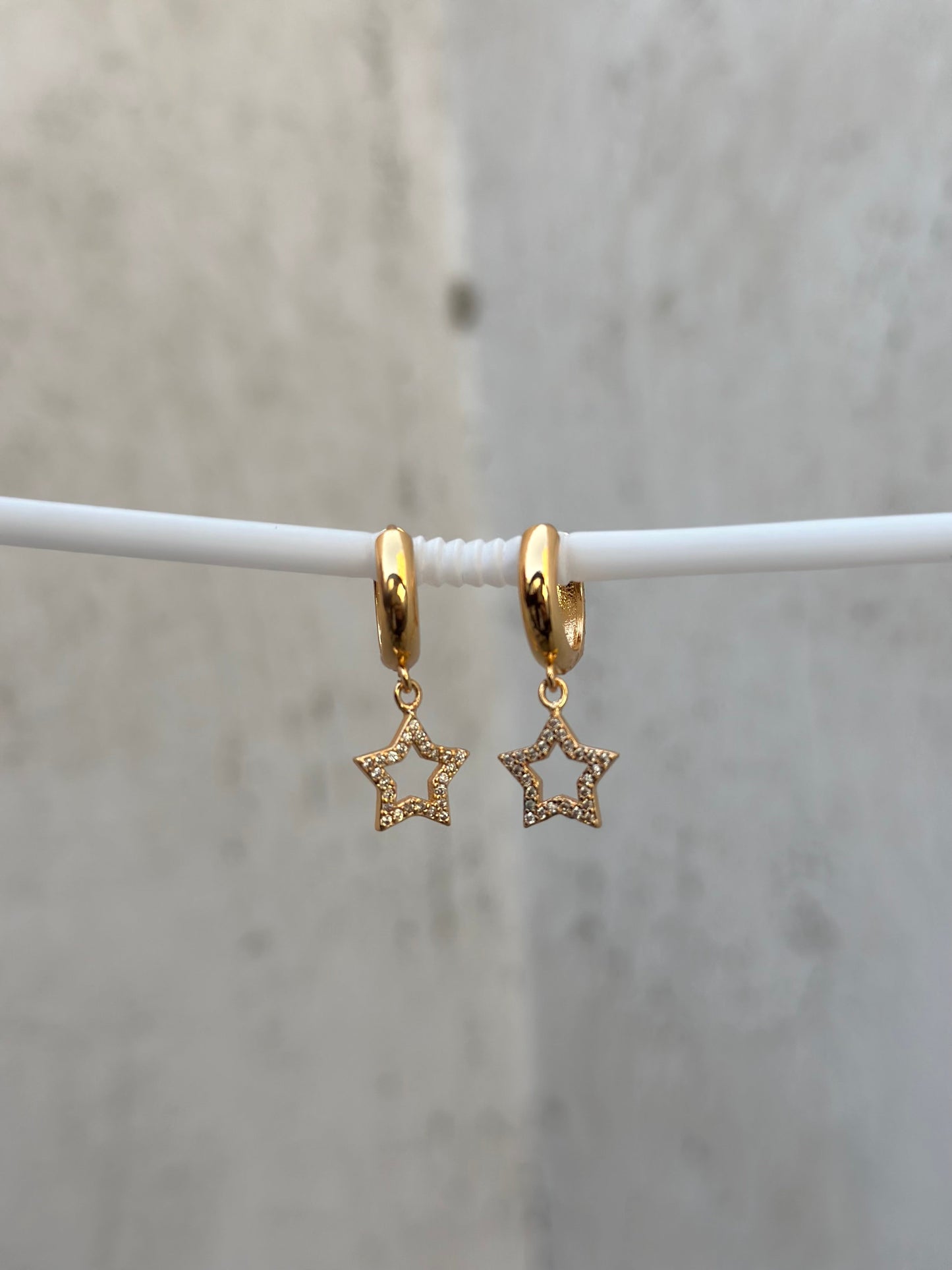 Star Drop Hoop