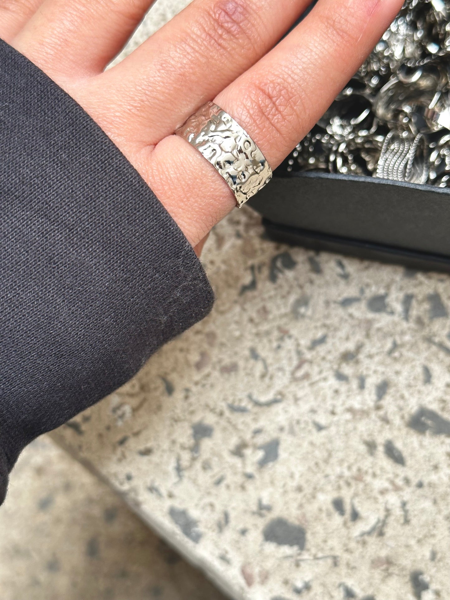 Foil Silver Ring