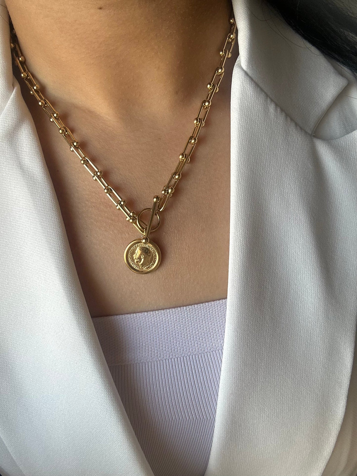 Sparkle coin Necklace
