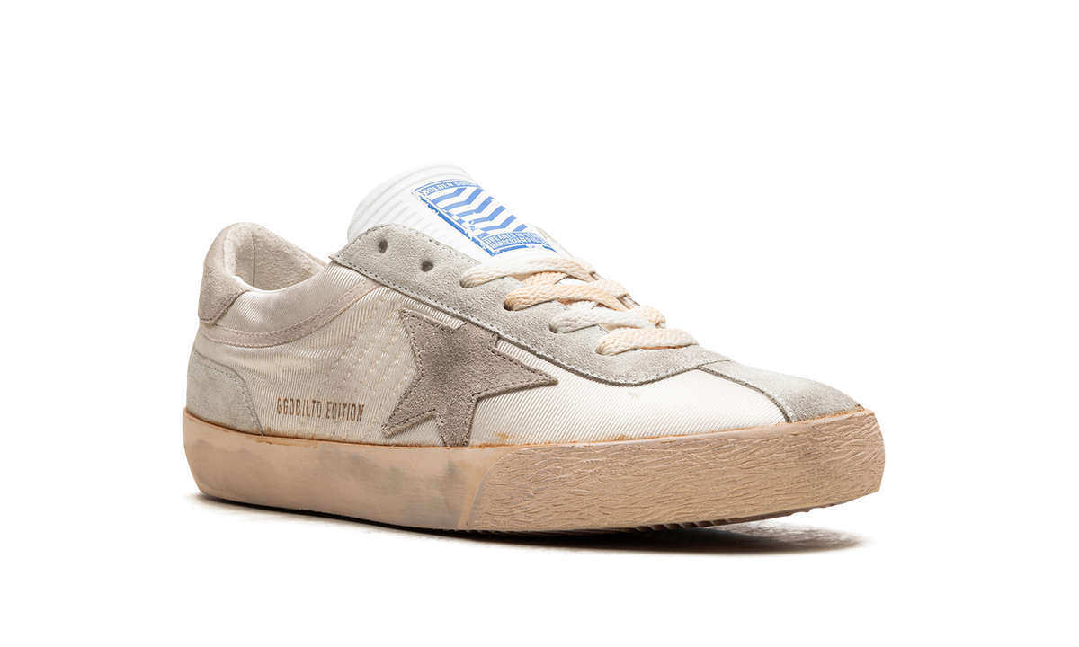 SSTAR 2 NYLON UPPER HF TONGUE SUEDE HEEL AND SPUR "WHITE ICE TAUPE" GMF00607.F005683.11638