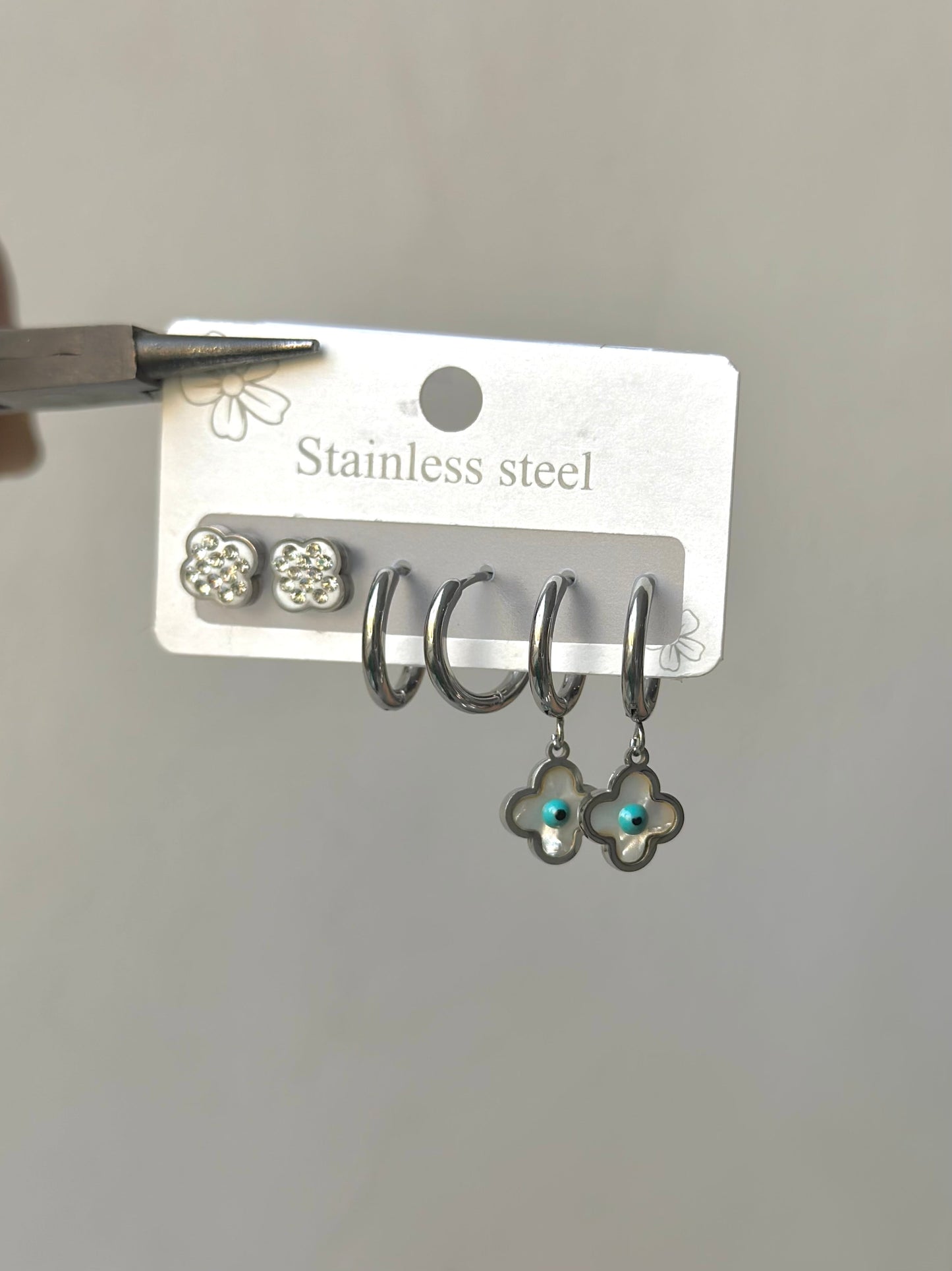 Flower Earrings Set