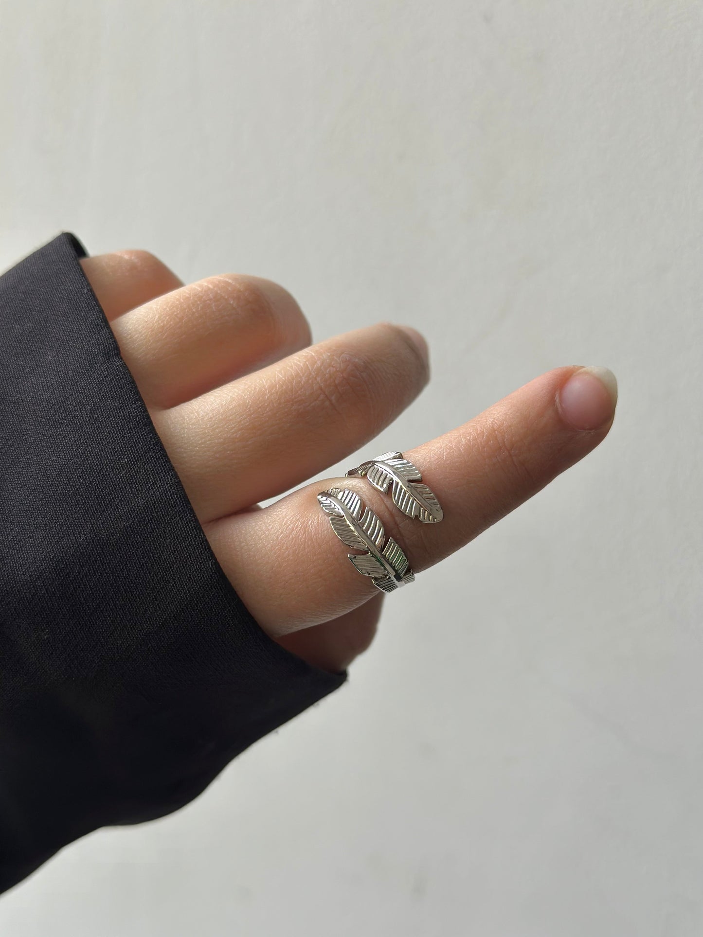 Tree Leaf Silver ring