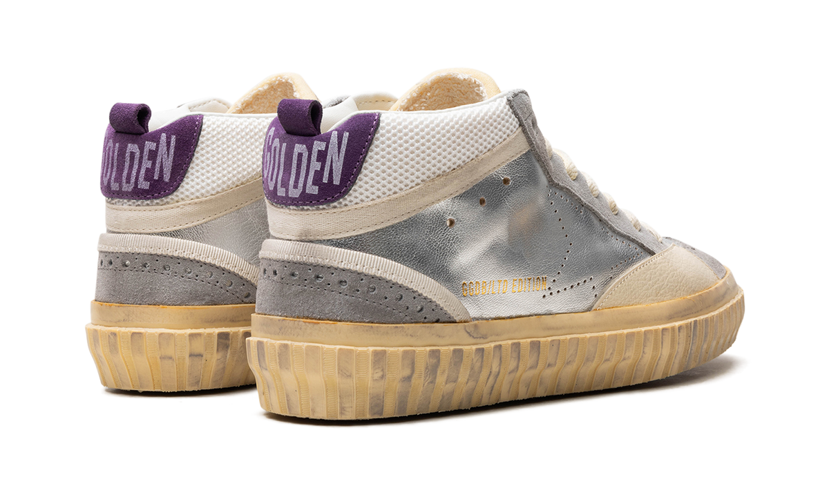 MID STAR LAMINATED AND NET UPPER SUEDE TOE AND SPUR SKATE STAR "SILVER SILVER SCONCE PURPLE" GMF00507.F004361.70270