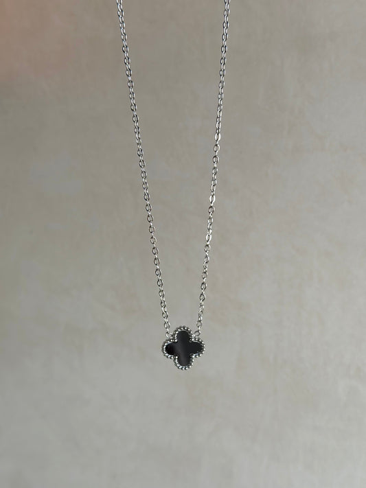 Double sided Vancleef Silver Necklace