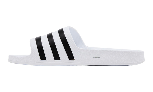 Adilette Aqua Slides "Cloud White / Core Black / Cloud White" F35539