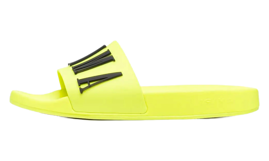 Pool Slides "Debossed Volt Black" PF22MFF001 800