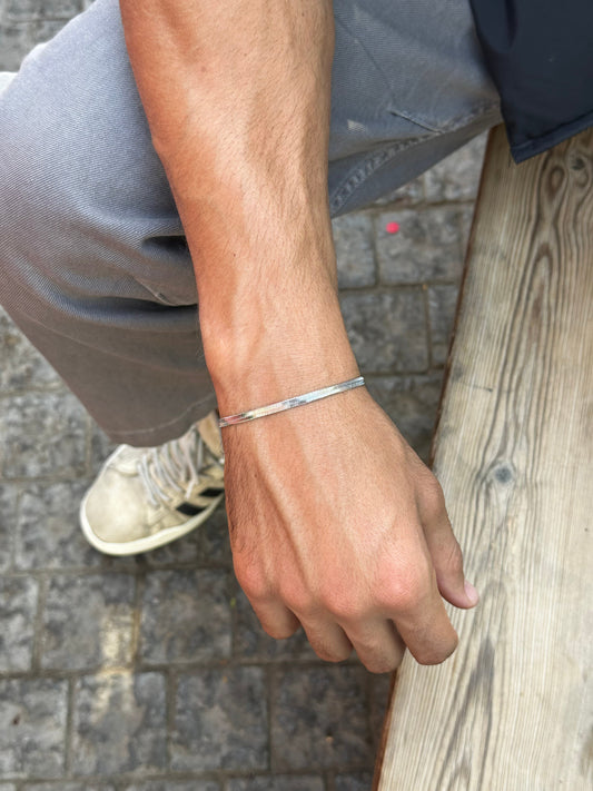 Silver snake bracelet