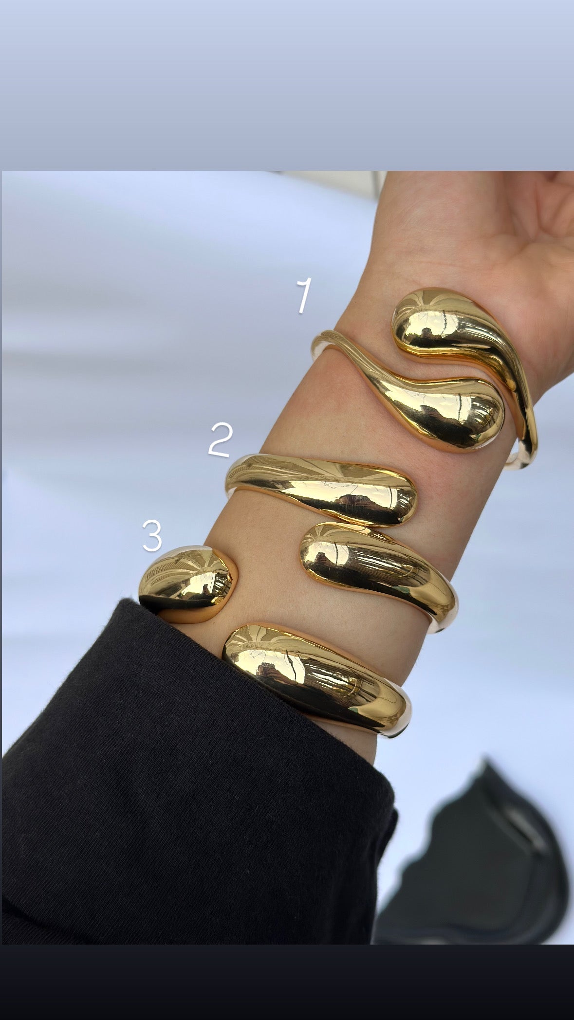 Water Drop Bangles