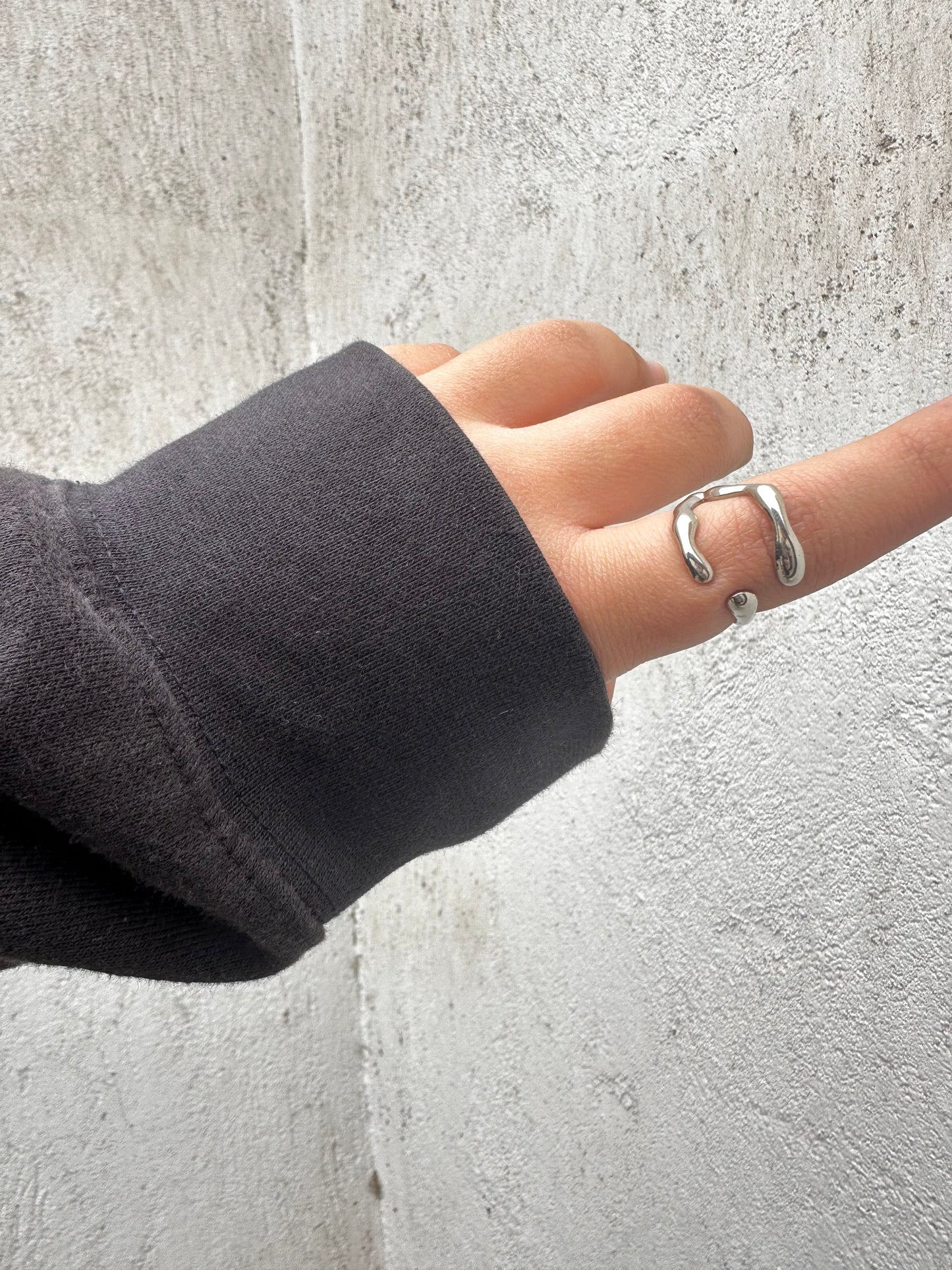 Bone Silver Ring