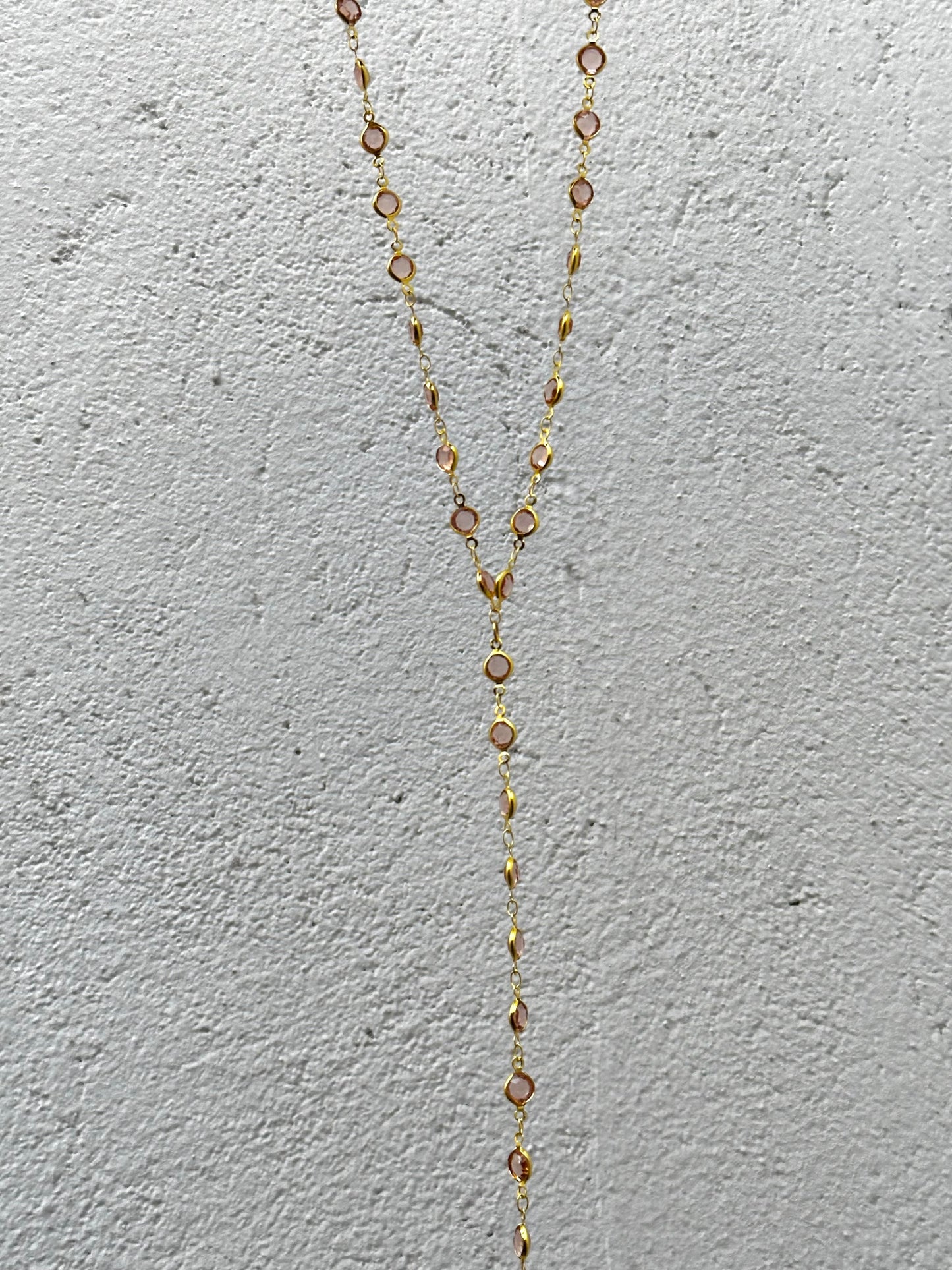 Circles Colored Drop Necklace