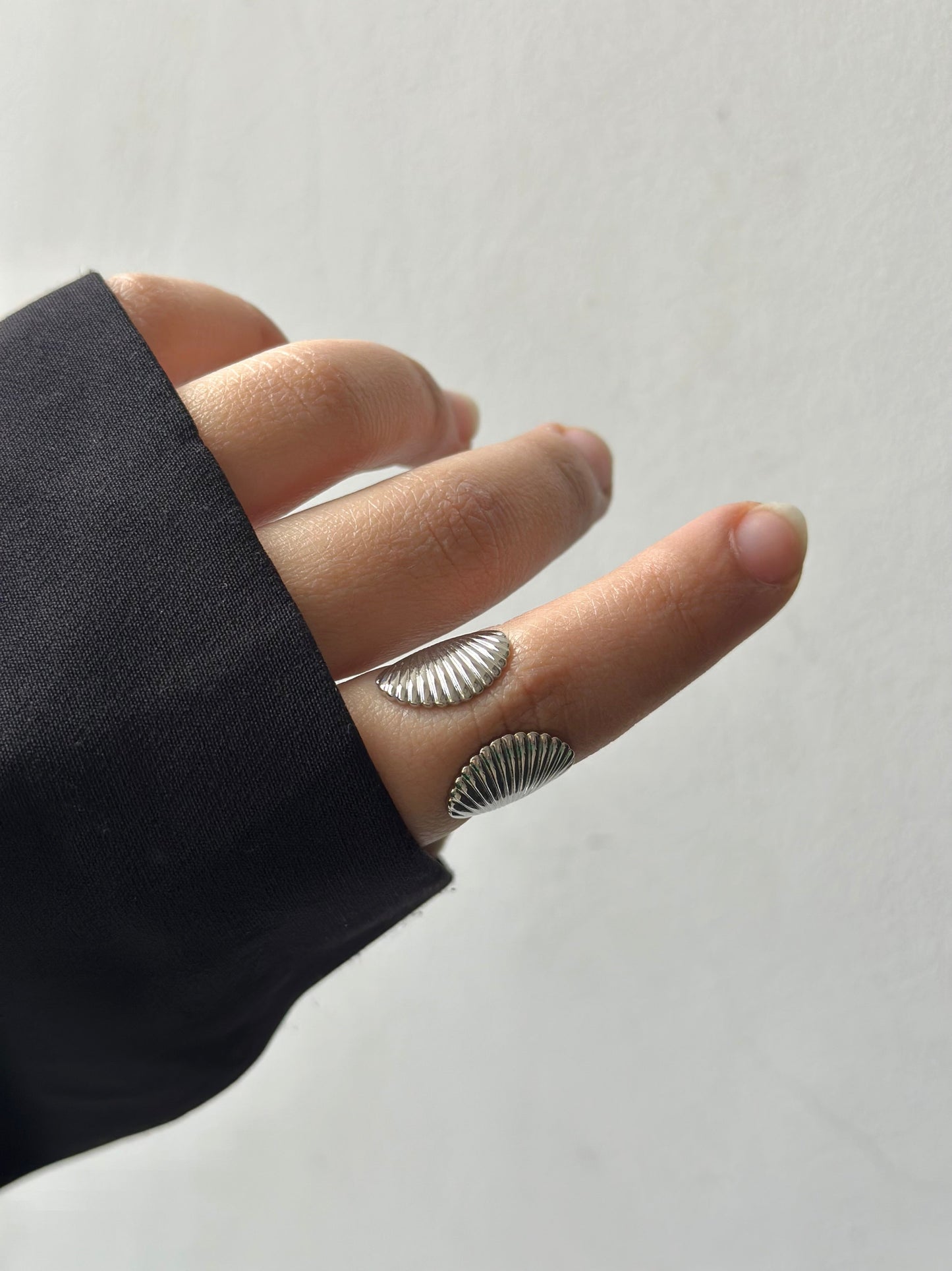 Sea shell silver Ring