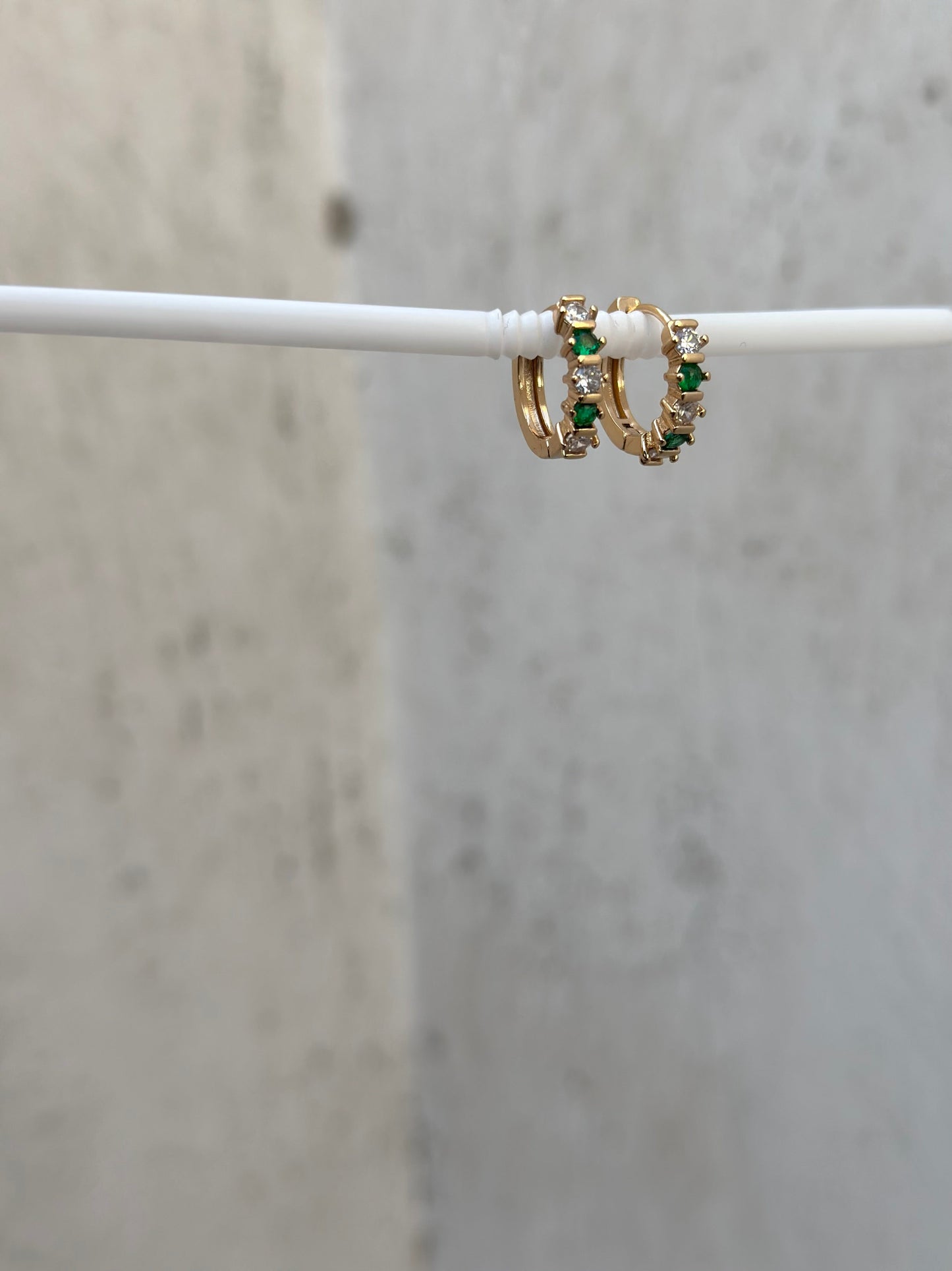 Emerald Ring Earrings