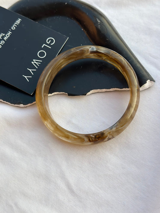 Honey Circle Acrylic Bangle