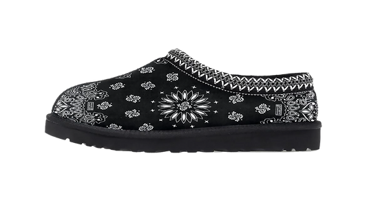 Paisley Slippers "Black" BS44
