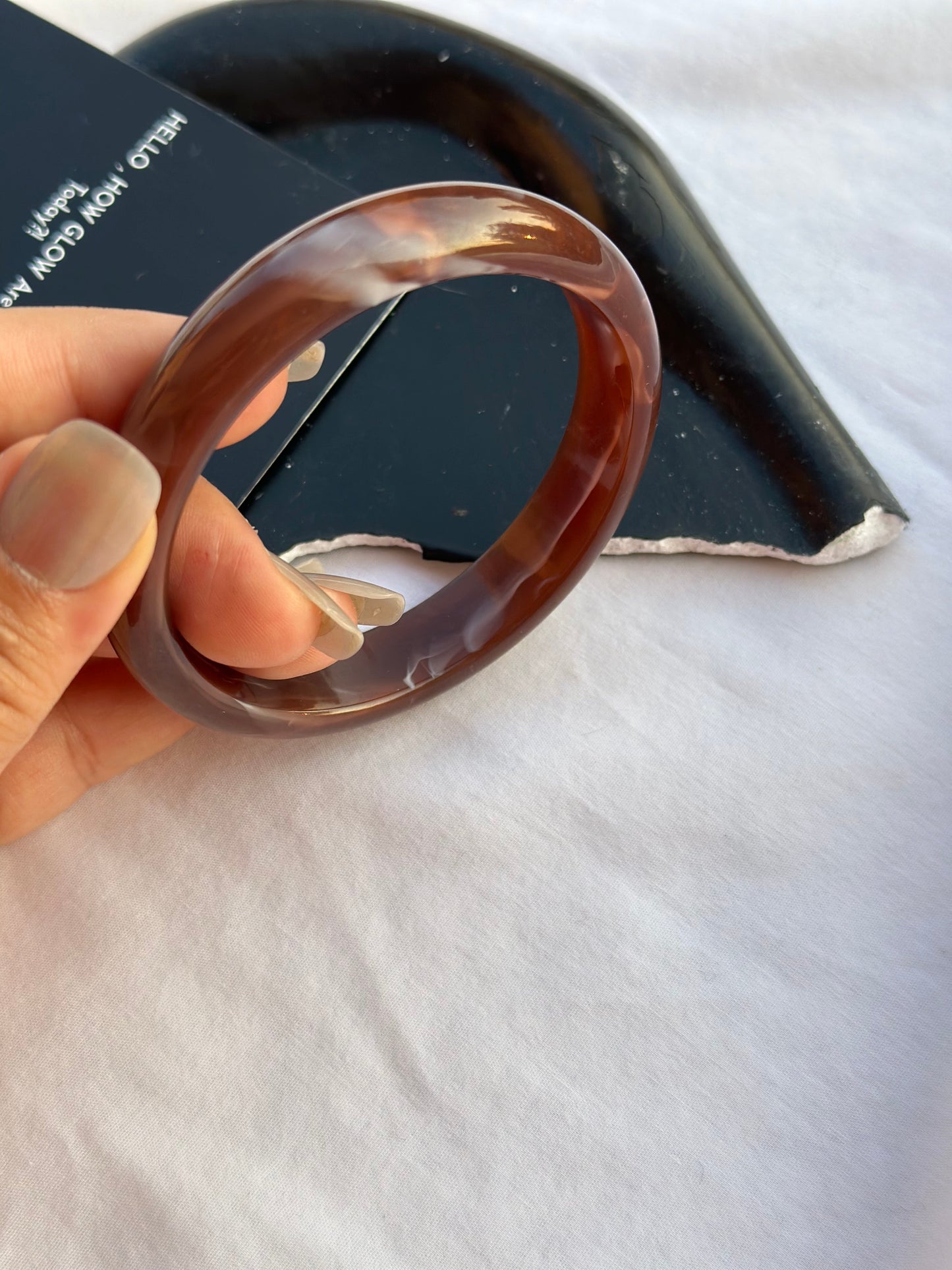Acrylic Brownie Bangle Set