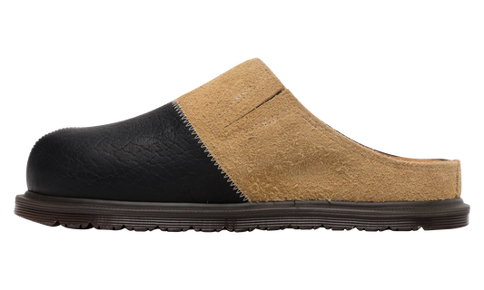 San Patchwork Leather & Nubuck Mules "Butterscotch / Dark Brown" 43200960
