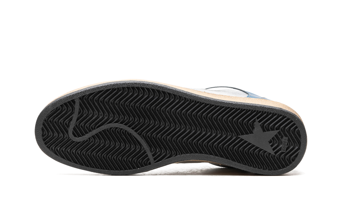 BALL STAR SHINY LEATHER AND LAMINATED UPPER SHINY LEATHER TOE TONGUE AND HEEL LAMINATED SPUR SKATE S "BLUE IVORY" GMF00515.F004377.50768