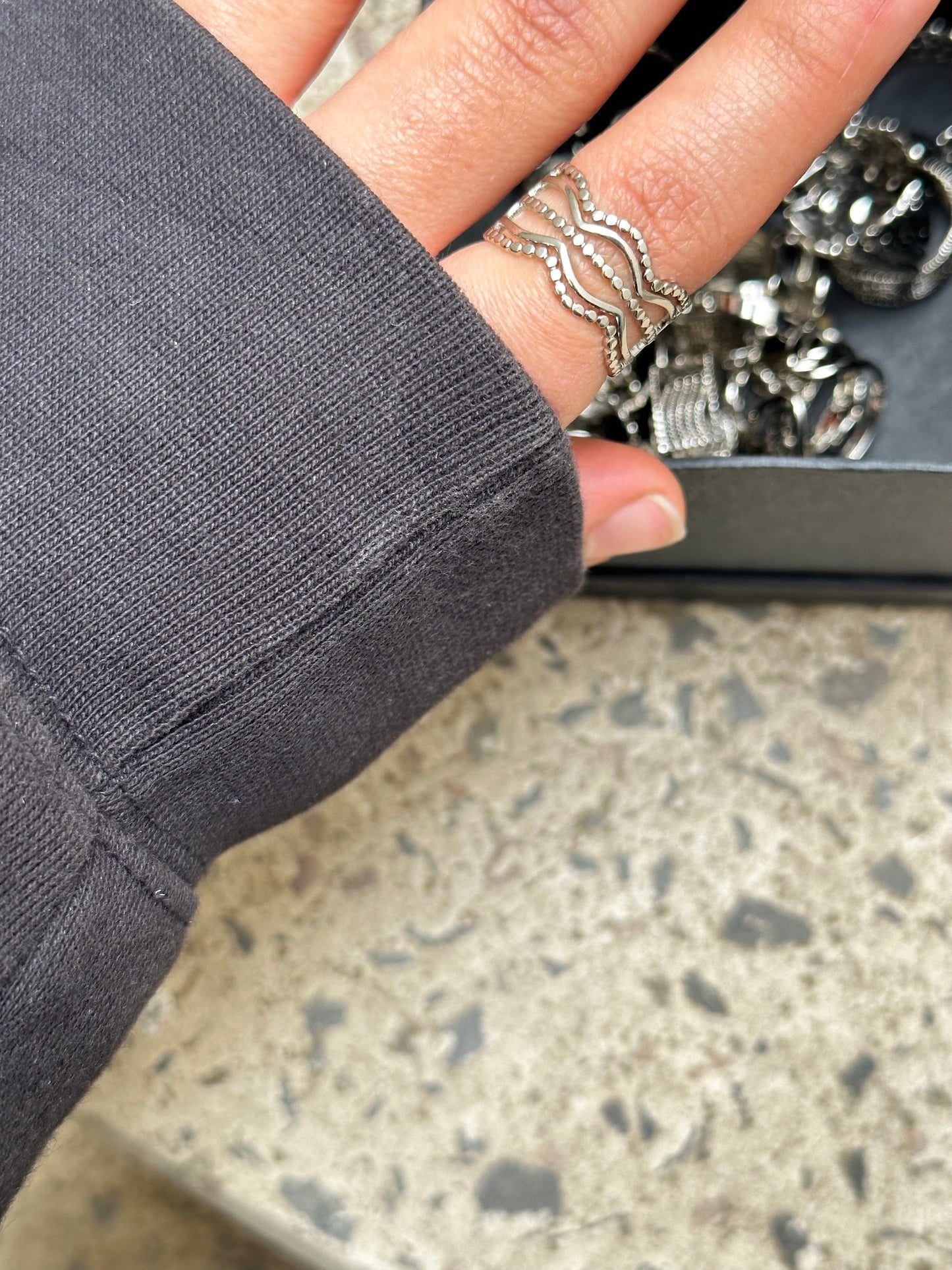 Wavy Silver Ring