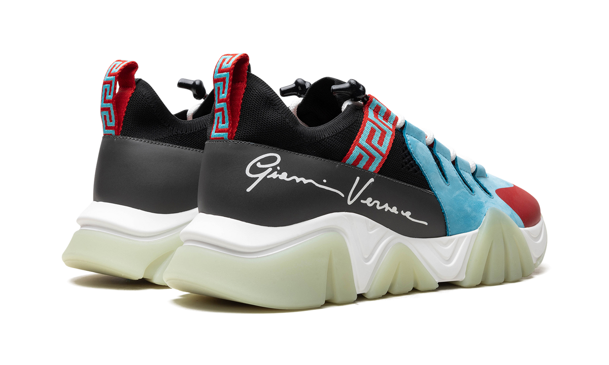 Squalo Knit Trainer "LIGHT BLUE / RED" DSU8007 DCL5G D7J3