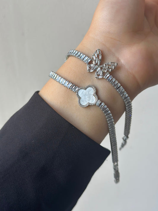 Silver Pendant Tennis Bracelet