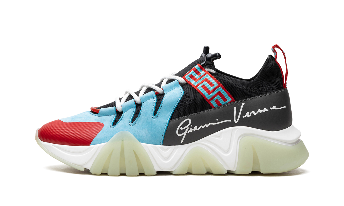Squalo Knit Trainer "LIGHT BLUE / RED" DSU8007 DCL5G D7J3