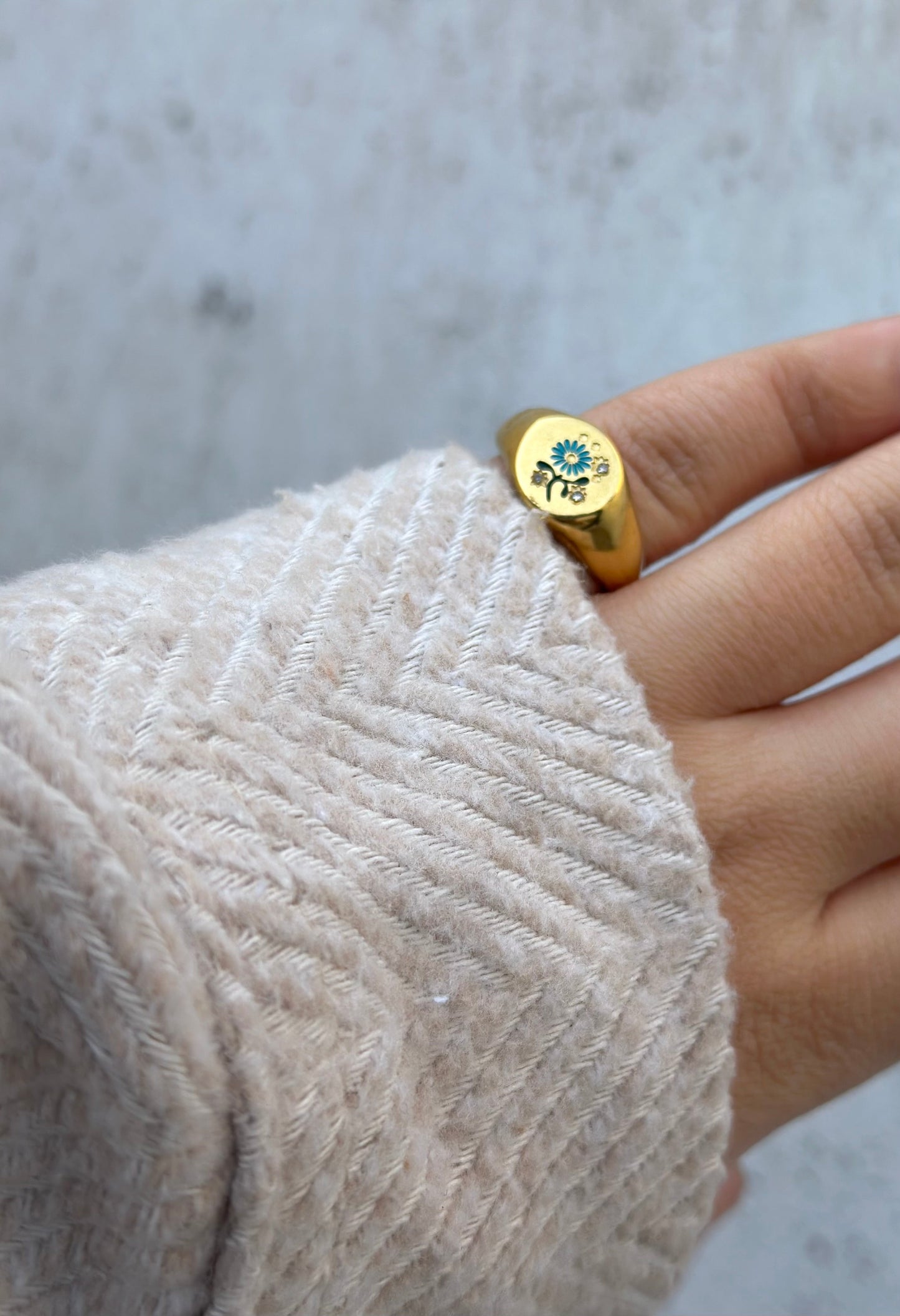 Colored Pinky rings