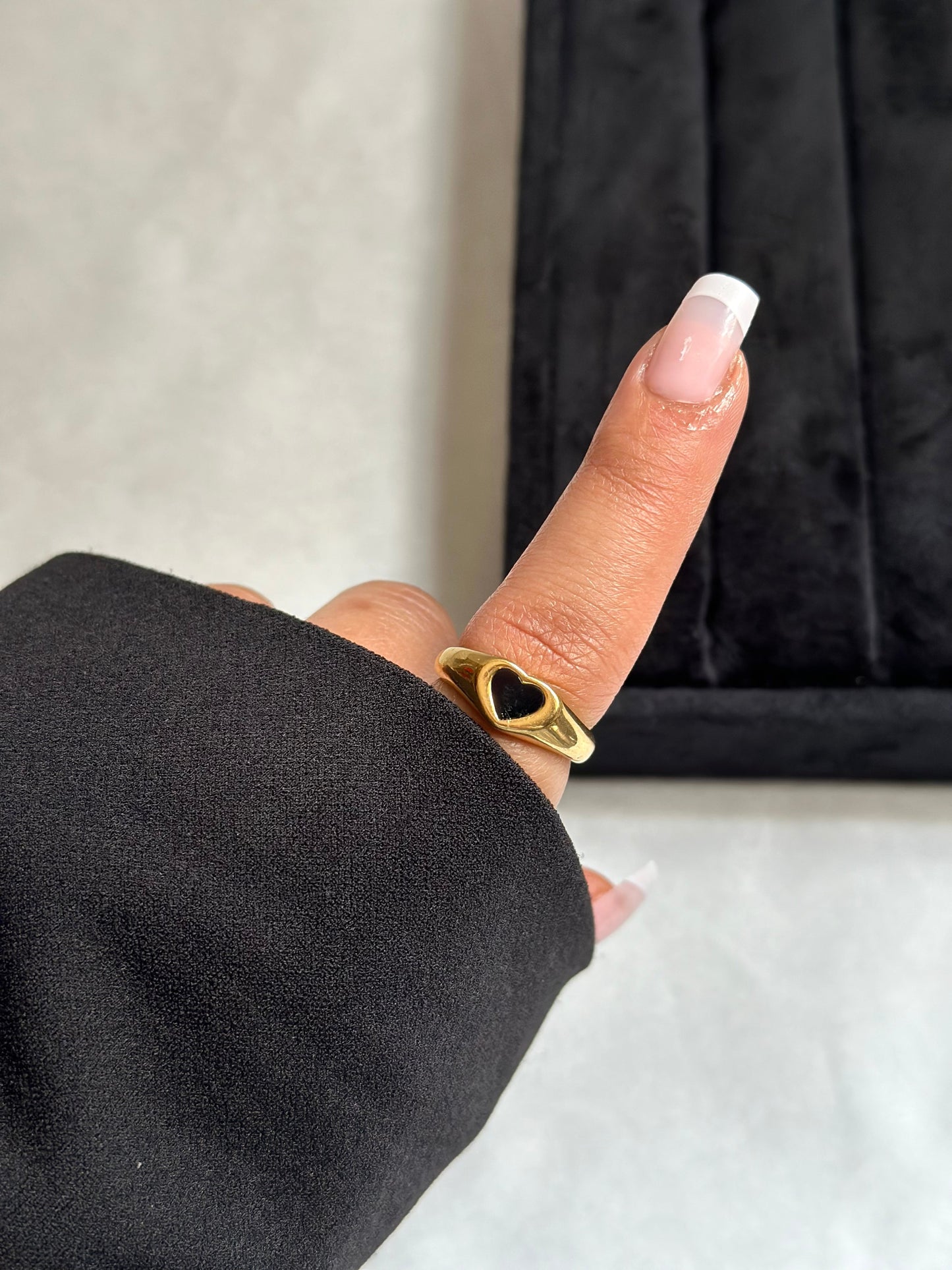 Black Heart Ring
