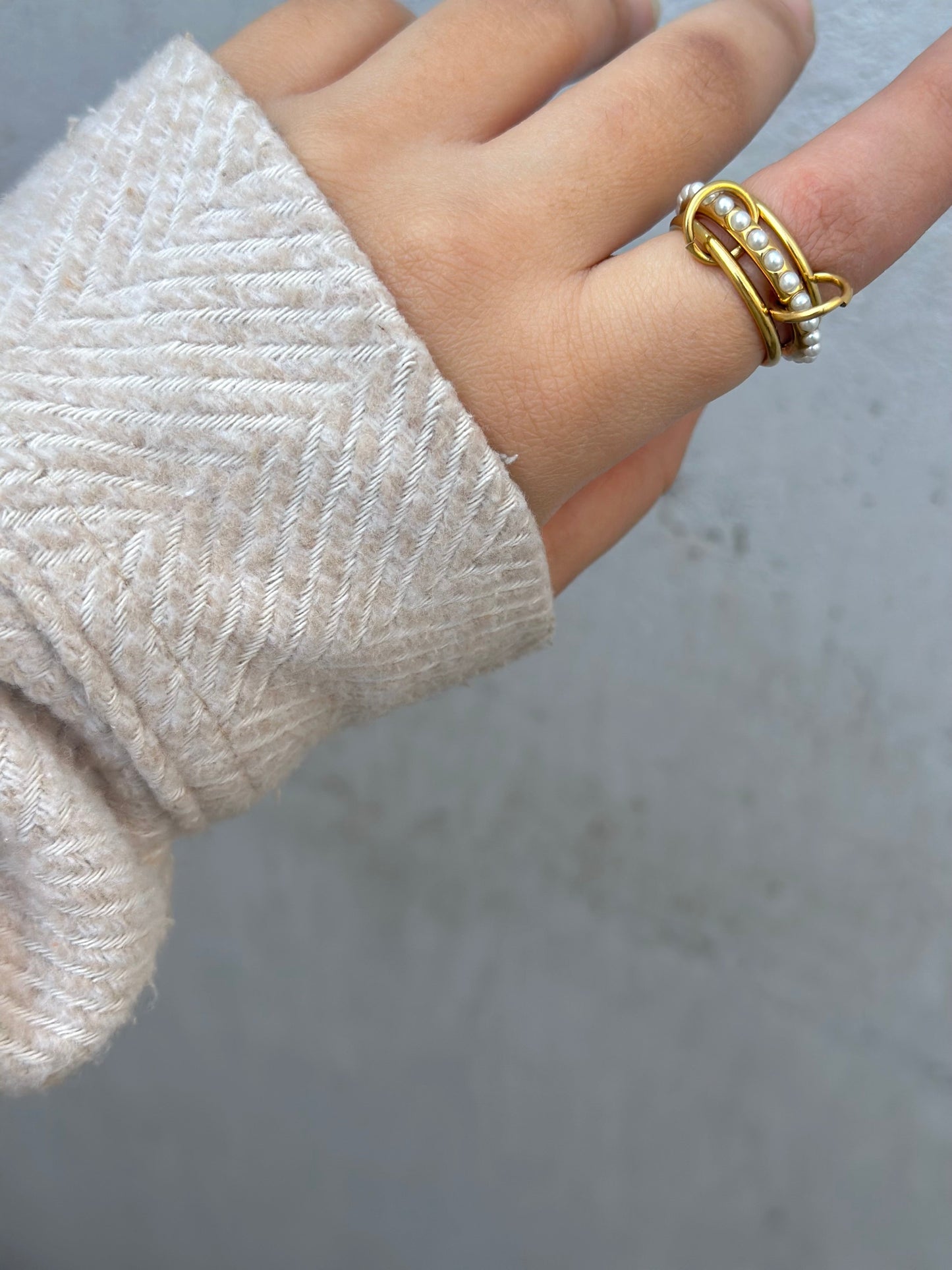 Pearl Stack Ring