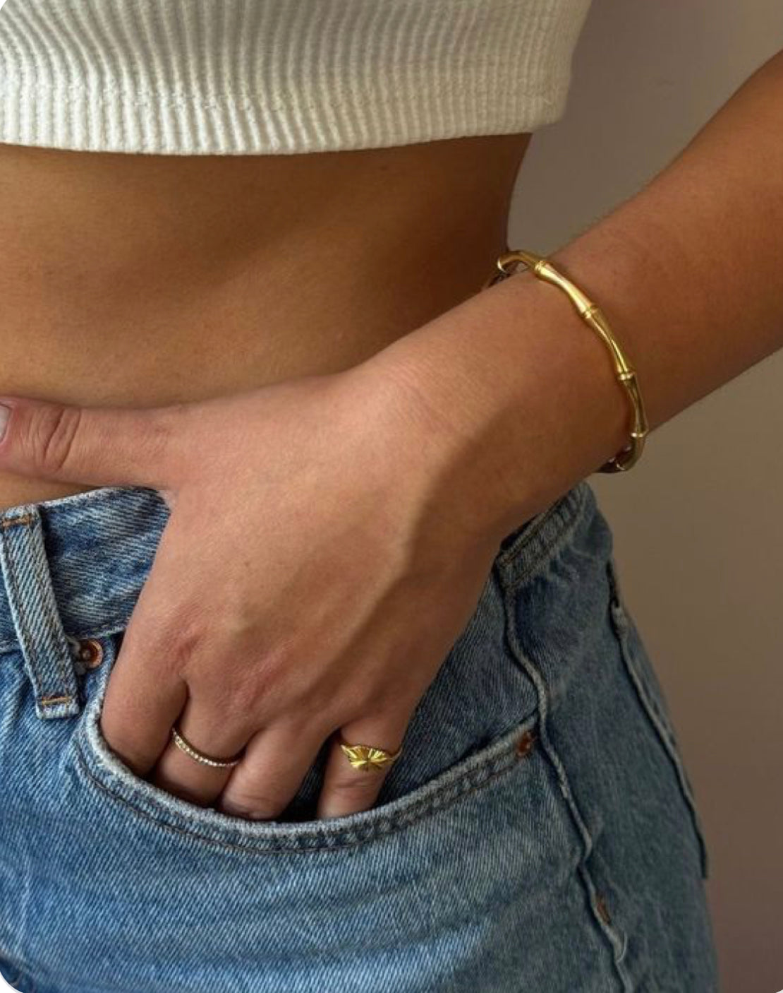 Gold Bone Bracelet