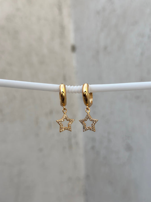 Star Drop Hoop