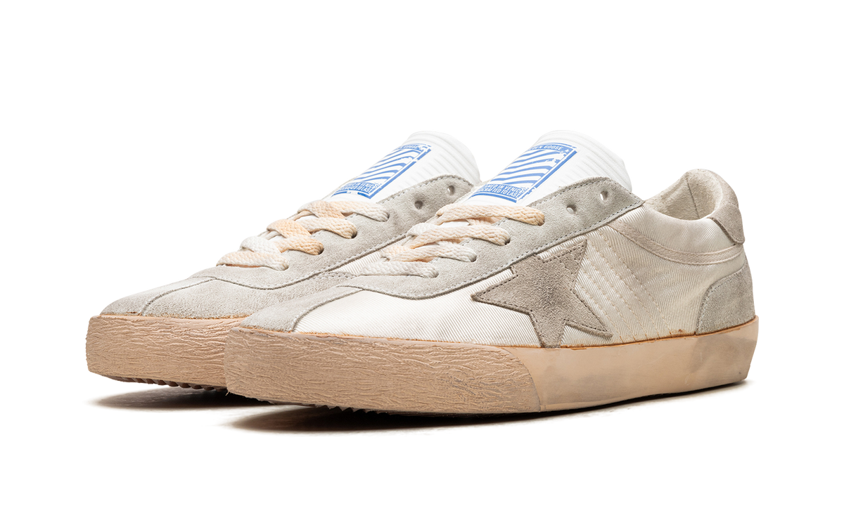 SSTAR 2 NYLON UPPER HF TONGUE SUEDE HEEL AND SPUR "WHITE ICE TAUPE" GMF00607.F005683.11638