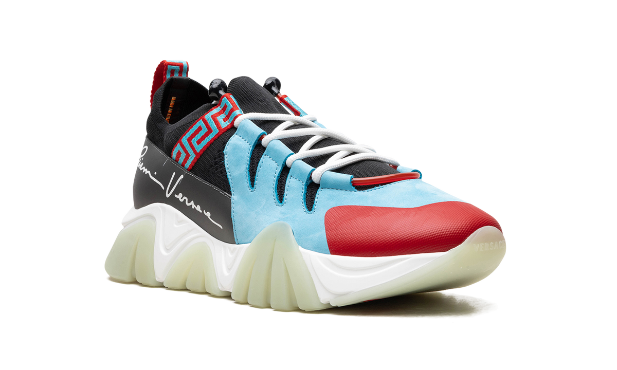 Squalo Knit Trainer "LIGHT BLUE / RED" DSU8007 DCL5G D7J3