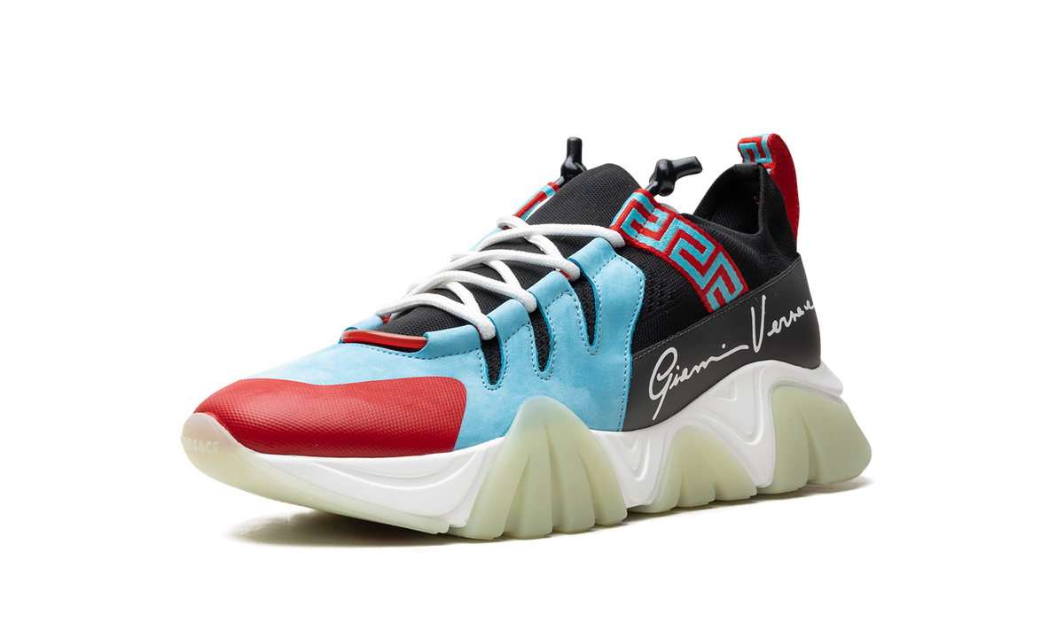 Squalo Knit Trainer "LIGHT BLUE / RED" DSU8007 DCL5G D7J3
