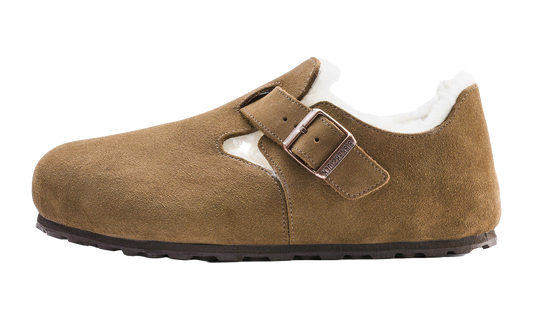 London Shearling Suede Leather "Dark Tea - Narrow Width" 1014963