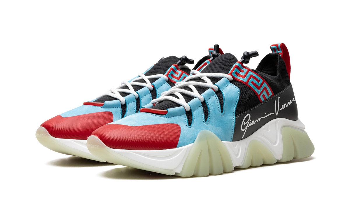 Squalo Knit Trainer "LIGHT BLUE / RED" DSU8007 DCL5G D7J3