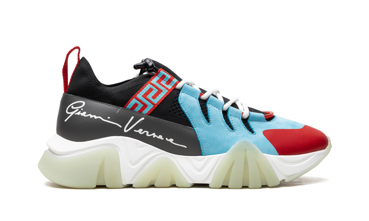 Squalo Knit Trainer "LIGHT BLUE / RED" DSU8007 DCL5G D7J3
