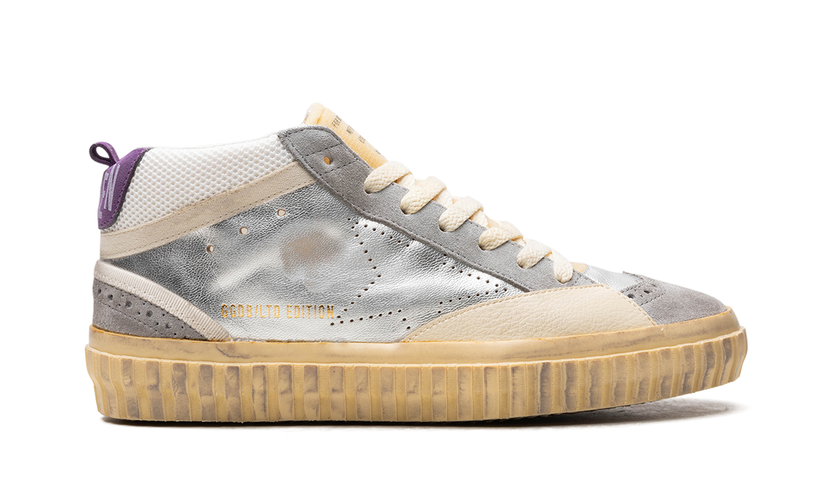 MID STAR LAMINATED AND NET UPPER SUEDE TOE AND SPUR SKATE STAR "SILVER SILVER SCONCE PURPLE" GMF00507.F004361.70270