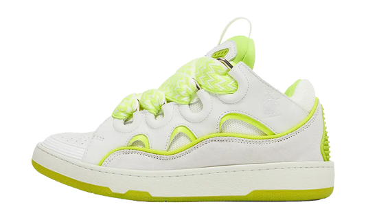 BASKETS CURB "Blanc/Jaune Fluo" FW SKDK02 DRAP P23 00F8