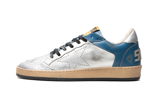 BALL STAR SHINY LEATHER AND LAMINATED UPPER SHINY LEATHER TOE TONGUE AND HEEL LAMINATED SPUR SKATE S "BLUE IVORY" GMF00515.F004377.50768
