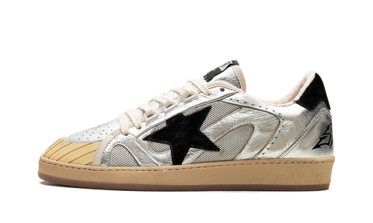BALL STAR DOUBLE QUARTER WITH WAVES LAMINATED AND NET UPPER SUEDE STAR AND HEEL "SILVER BLACK" GMF00556.F005687.60246