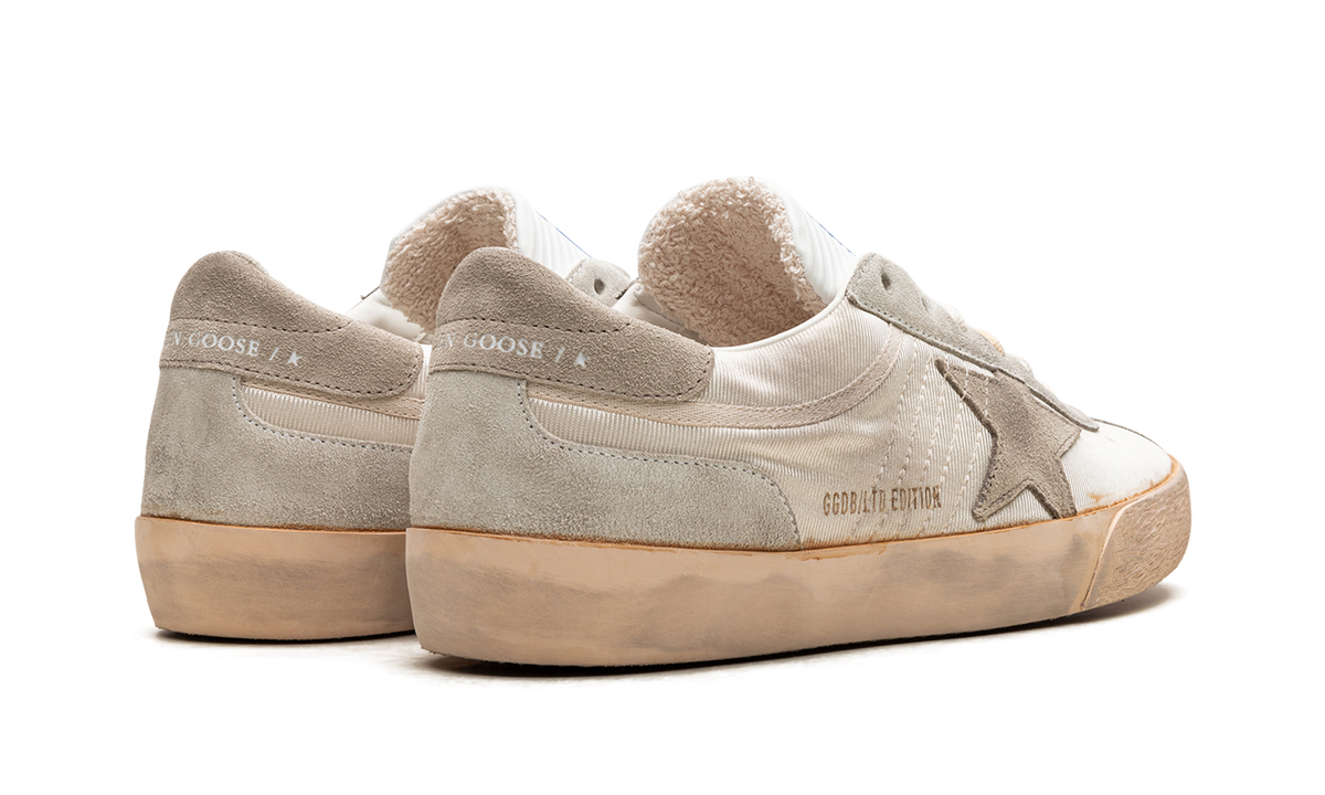 SSTAR 2 NYLON UPPER HF TONGUE SUEDE HEEL AND SPUR "WHITE ICE TAUPE" GMF00607.F005683.11638