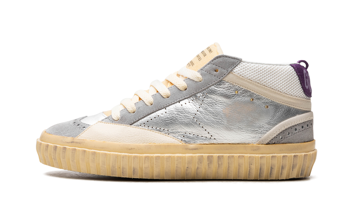 MID STAR LAMINATED AND NET UPPER SUEDE TOE AND SPUR SKATE STAR "SILVER SILVER SCONCE PURPLE" GMF00507.F004361.70270