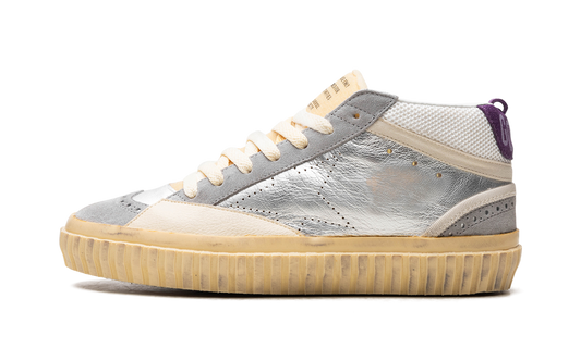 MID STAR LAMINATED AND NET UPPER SUEDE TOE AND SPUR SKATE STAR "SILVER SILVER SCONCE PURPLE" GMF00507.F004361.70270