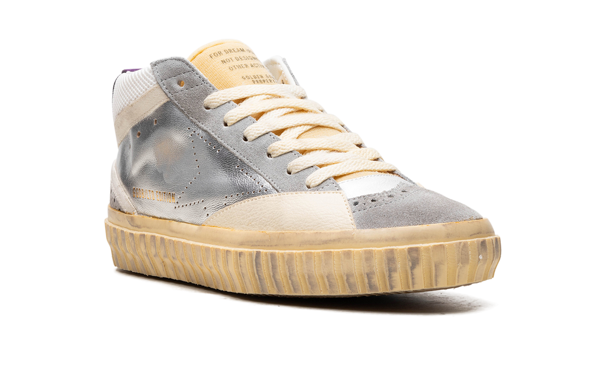 MID STAR LAMINATED AND NET UPPER SUEDE TOE AND SPUR SKATE STAR "SILVER SILVER SCONCE PURPLE" GMF00507.F004361.70270