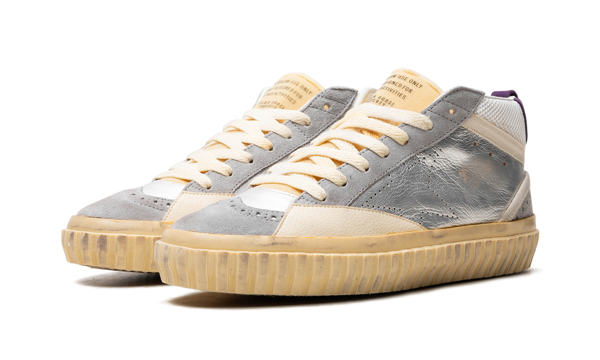 MID STAR LAMINATED AND NET UPPER SUEDE TOE AND SPUR SKATE STAR "SILVER SILVER SCONCE PURPLE" GMF00507.F004361.70270